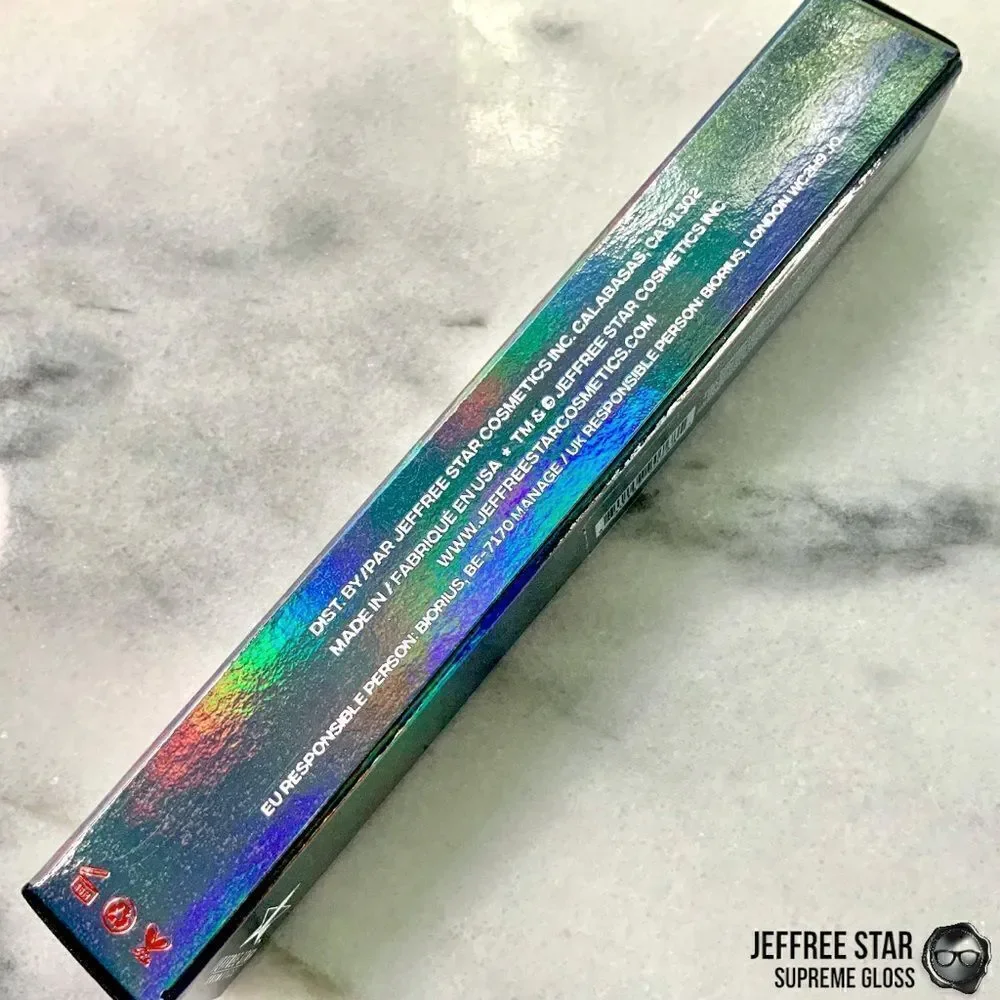 JEFFREE STAR HALLOWEEN 21 SUPREME GLOSS FULL PIGMENT LIP COLOR DEVIL HORNS RED